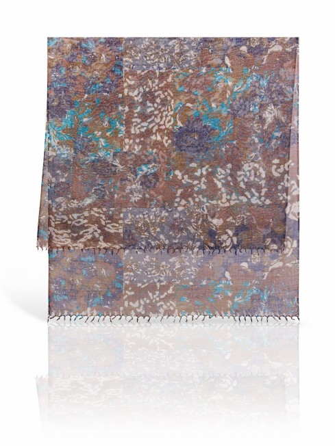 Палантин Женский ZW-DENSE.FLORAL/LILAC